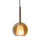 Пендел Двойно Стъкло Amber+Бял Е27 Ф250